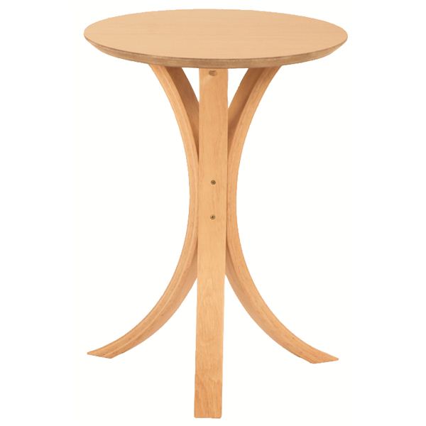 丸型サイドテーブル 木製 高さ54.5cm NET-410NA ナチュラル[21] 1