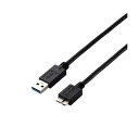 エレコム USB3.0A-microBケーブル 2.0m RoHS指令準拠（10物質） USB3-AMB20BK/ID 1本[21]