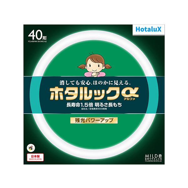 ホタルクス(NEC) 環形蛍光ランプホタルックα MILD 40形 昼白色 FCL40ENM/38-SHG-A2 1個[21]