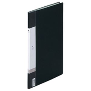 (業務用200セット) LIHITLAB クリアブック/クリアファイル リクエスト 【A4/タテ型】 固定式 10ポケット G3200-24 黒[21]