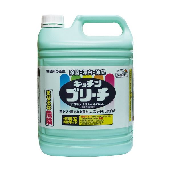 ■サイズ・色違い・関連商品■3本[当ページ]■5本■商品内容●業務用、5kgの3本セットです。●茶シブ・黒ずみを落とし、スッキリした白さに。■商品スペック洗剤の種類：液体内容量：5kg液性：塩素系その他仕様：●業務用【商品のリニューアルについて】メーカー都合により、予告なくパッケージデザインおよび仕様（香り等）が変わる場合がございます。予めご了承ください。■送料・配送についての注意事項●本商品の出荷目安は【1 - 5営業日　※土日・祝除く】となります。●お取り寄せ商品のため、稀にご注文入れ違い等により欠品・遅延となる場合がございます。●本商品は仕入元より配送となるため、沖縄・離島への配送はできません。[ 40498 ]