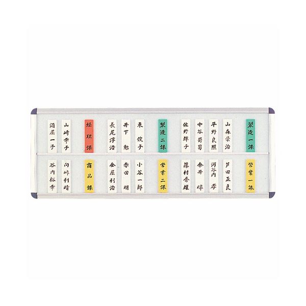 Rakuten - (まとめ）ライオン事務器 社員一覧表 50枚2段用W600×H225×D15mm No.50N 1枚【×3セット】[21]