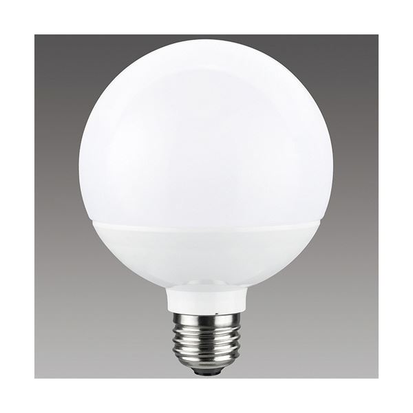 (まとめ) 東芝ライテック LED電球 ボール電球形 E26口金 6.4W 昼白色 LDG6N-G/60W/2 1個 【×3セット】[21]