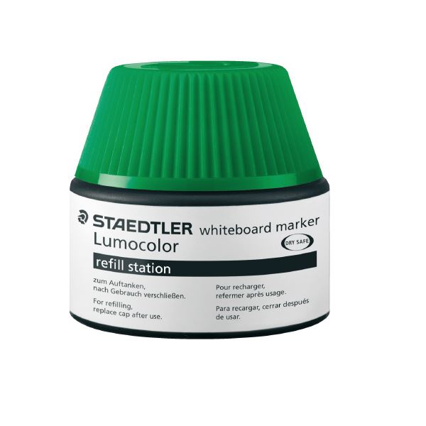 (まとめ）ステッドラー ルモカラーボードマーカーインク グリーン【×5セット】[21]