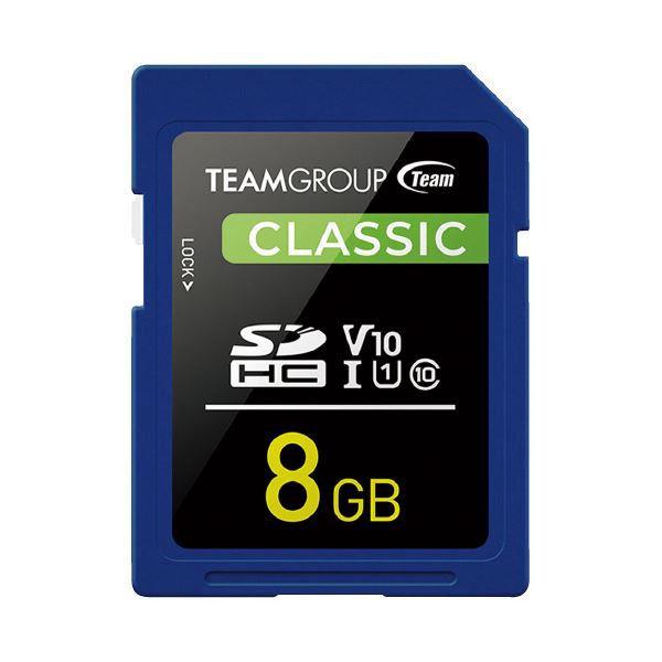 (まとめ) TEAM SDHCカード UHS-I U1 8GB TSDHC8GIV1001 【×5セット】[21]