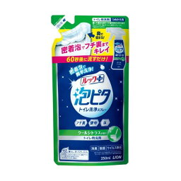 (まとめ) ライオン ルックプラス 泡ピタ トイレ洗浄スプレー クールシトラスの香り つめかえ用 250ml 1個 【×10セット】[21]