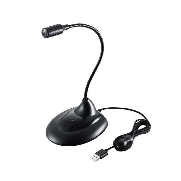 エレコム スタンドマイク フレキシブルアーム ミュートボタン USB LED表示 通話 ブラック WEB会議 PS4/5 Nintendo Switch HS-MC07UBK[21]