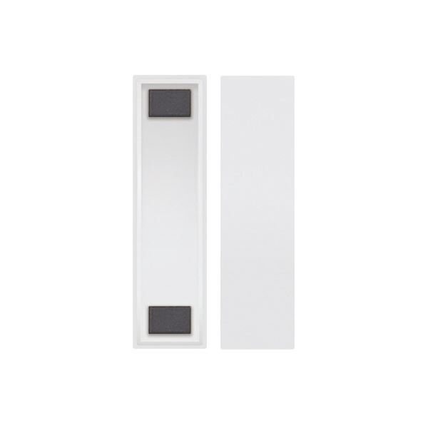 日本統計機 人名プレート 片面式 約26X97mm 白 10個[21]