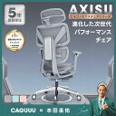 【全商品3%OFF】CAGUUU アクシスエルゴコアオフィスチェア 人間工学チェア エルゴノミクスチェア エルゴヒューマンチェア メッシュデスクチェア リクライニング可能 パソコンチェア テレワーク 学習用チェア デスクチェア 3Dヘッドレスト 多機能アームレスト