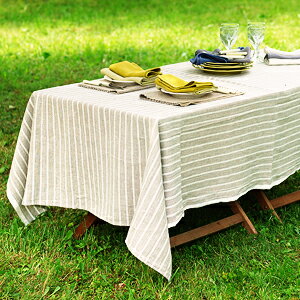 送料無料♪ リネン テーブルクロス ブリタニー 140 x 140 リトアニア製 【RCP】