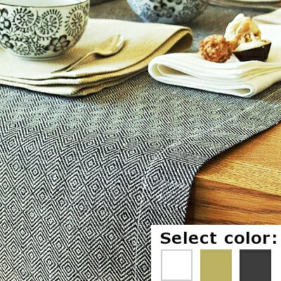 樂天商城 - リネン テーブルランナー ローム リトアニア製 40 x 140 cm リネン100%