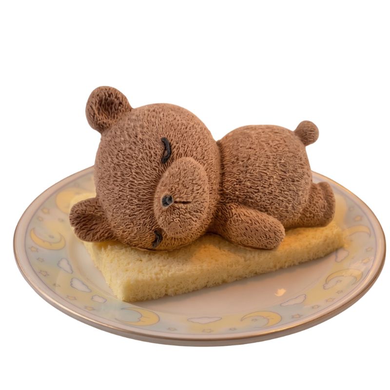 おねんねクマちゃん チョコレートムース スポンジのお布団ですやすや