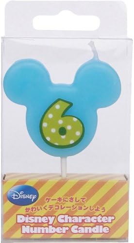 商品名:ディズニーキャラクターナンバーキャンドル「6」 香り:無香 商品サイズ:本体サイズ：W50×L7×H78mm　箱サイズ：W55×L14×H110mm 重量:16 (g) 材質:パラフィン（一般的なロウソク原料）・合成樹脂 バースデーケーキをかわいくオリジナルにデコレーションするキャンドル。 ミッキー・ミニー、ミッキーの形をしたかわいらしい数字タイプが新登場！ 子供たちが大喜びでバースデーパーティーが盛り上がります。 使用上の注意:ローソク、合成樹脂のピックやシルバー巻きに使用されている アルミホイルは、食品添加物等の基準に合格したものを使用しています。 ローソクは原油より精製された高品質のパラフィンワックスを、 主原料としており添加物等の基準に合格しております。 誤って口に入っても体には影響はありませんが、食品ではないため食べないように ご注意ください。 メーカー名：カメヤマ株式会社