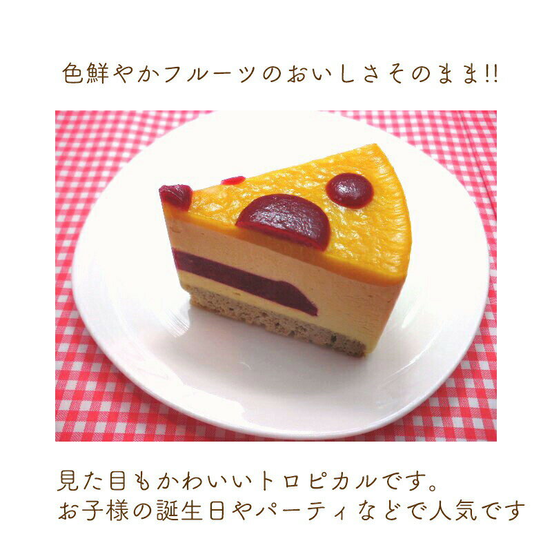 アレルギー対応 トロピカル ホール 5号 15cm バースデーケーキ 誕生日ケーキ 乳・卵・小麦を使用していないスイーツ　きらら