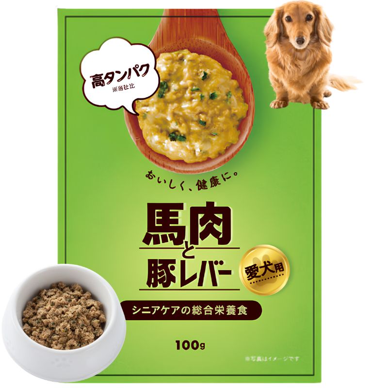 コミフ PETS総合栄養食　馬肉＆豚レバー（100g） 犬用ごはん 総合栄養食 ドッグフード 冷凍ごはん トッピング