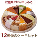 12種類の味が楽しめる 12種のケーキセット 7号 21.0cm カット済み 送