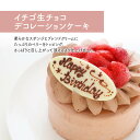 【送料無料】イチゴ生チョコデコレーションケーキ 4号 12cmチョコレートケーキ誕生日ケーキ ショートケーキ バースデーケーキ 記念日 冷凍 ケーキ 誕生日 バースデー お祝い プレゼント ギフト お取り寄せ イチゴ 苺 いちご チョコケーキ 　(3380255) その1