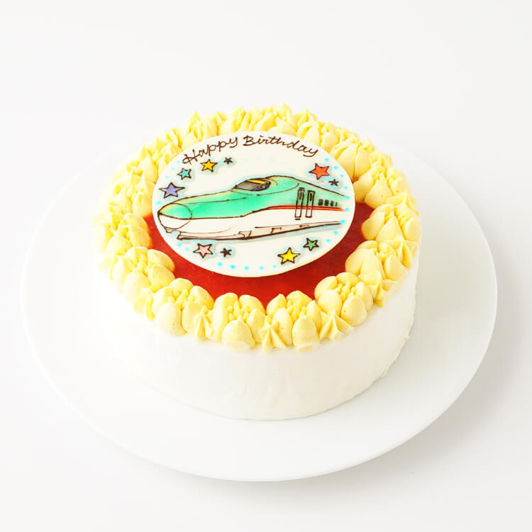 Cake.jp(ケーキジェーピー)の【送料無料】 お野菜畑の ヨーグルトクリーム ケーキ（カボチャ）イラスト 5号 15cm 誕生日ケーキ バースデーケーキ 1歳 2歳 子ども キャラクター 乗り物 ケーキ 誕生日 バースデー プレゼント ギフト 母の日 父の日 敬老の日 贈答 お取り寄せ オーダーメイド (3409557)｜アングル2