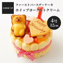 【送料無料】ファーストバースデーケーキ ホイップヨーグルトクリーム 4号 12cm 誕生日ケーキ バースデーケーキ 1歳 子ども 男の子 女の子 乳幼児用 誕生日 ケーキ お誕生日 バースデー ファーストバースデー ギフト プレゼント