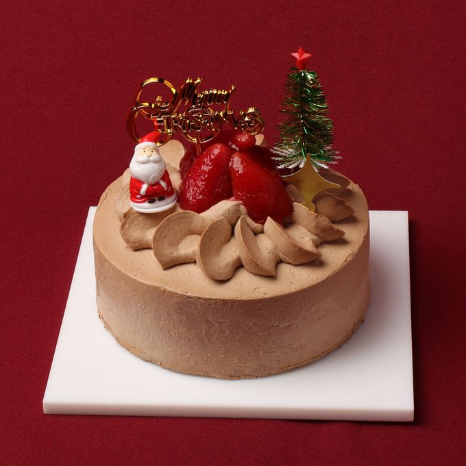 【11/30まで！ポイント10倍！】クリスマス生チョコイチゴデコレーションケーキ 5号 15cm クリスマス2025チョコレートケーキ チョコケーキ お取り寄せ 予約 クリスマス クリスマスケーキ Xmasケーキ 誕生日ケーキ 誕生日 バースデーケーキ (3402728)
