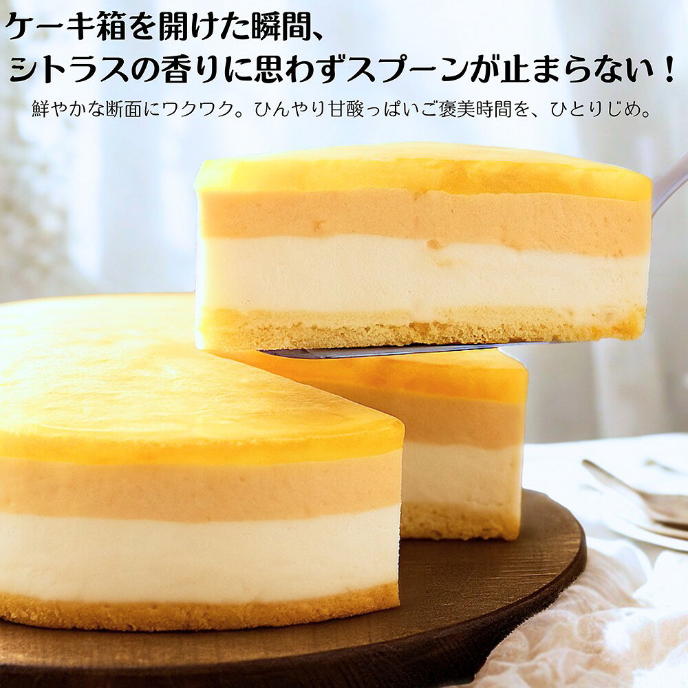 《アイスクリーム ケーキ 》アイスケーキ 湘南ゴールドとチーズアイスケーキ (直径...