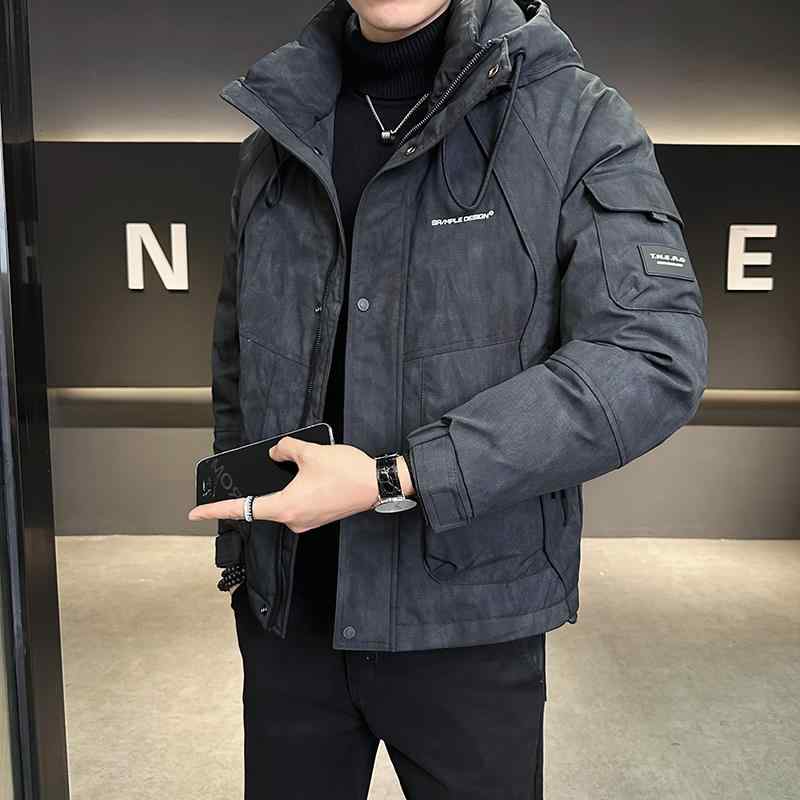 メンズ お洒落 軽量 ダウン ジャケット 冬 24 デザイン フード 付き 厚手 防寒 服 メンズカジュアル ワークウェア ジャケット