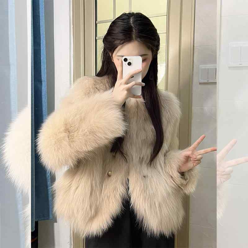 レディース 上品 可愛い キレイ イミテーション 24 冬 ショート ファー コート