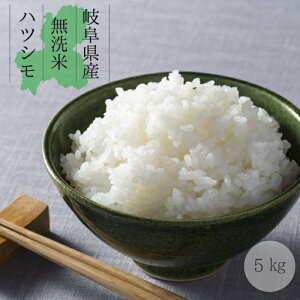 岐阜県産 無洗米 はつしも 5kg 初霜 幻のお米 令和4年産 お米 精米 環境に優しい 大粒 おいしい 米 冷めてもおいしい ふっくら おにぎり 寿司 丼 5kg 送料無料