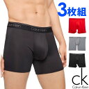 【SALE 20%OFF】Calvin Klein カルバンクライン ボクサーパンツ 3枚セット マイクロファイバー ストレッチ ブラック レッド グレー CK トランクス S M L XL おしゃれ ブランド 大きいサイズ [送料無料] 【あす楽】[nb2570902]