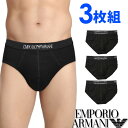 EMPORIO ARMANI エンポリオアルマーニ メンズ 3パック ピュアコットン ボクサーパンツ 黒大きいサイズ ブランド
