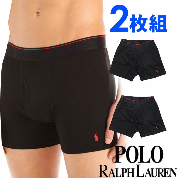 Polo Ralph Lauren 【SALE 30%OFF】POLO RALPH LAUREN ポロ ラルフローレン メンズ スプリームコンフォート ボクサーブリーフ 2枚セット ブラック [S/M/L/XL][ インナー ルームウエア　ブリーフ 下着][送料無料][あす楽]大きいサイズ ブランド パック[L039]