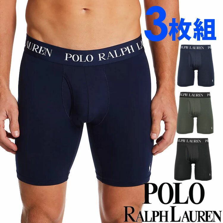 楽天シンデレラ【SALE 30％OFF】POLO RALPH LAUREN ポロ ラルフローレン メンズ メッシュ 4D-FLEX ロングボクサーパンツ 3枚セット ネイビー ブラック グレー polo ロゴ トランクス S M L XL おしゃれ ブランド 大きいサイズ [送料無料] 【あす楽】[l4lbp3arxb]