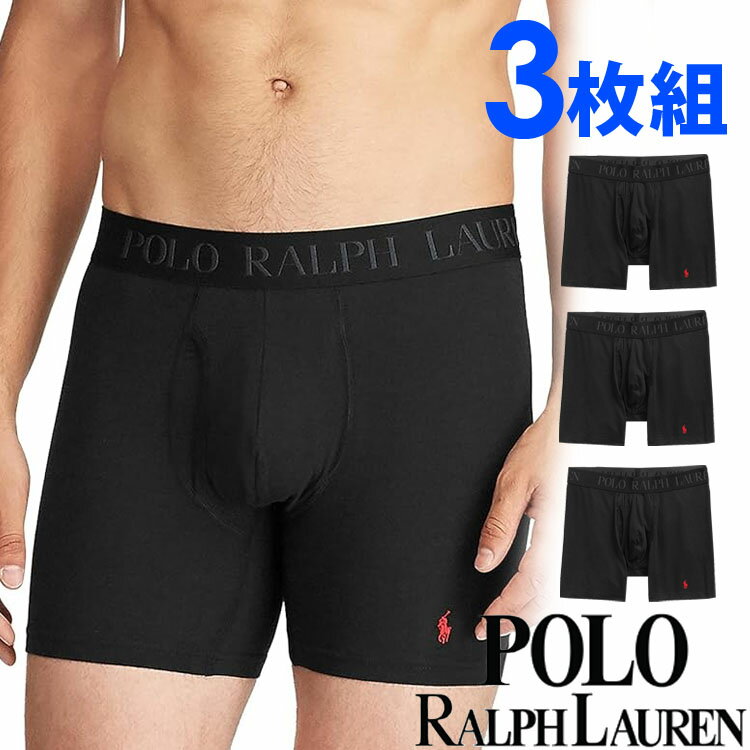 楽天シンデレラ【SALE 30％OFF】POLO RALPH LAUREN ポロ ラルフローレン メンズ LUX コットン モダール 4D FLEX ボクサーパンツ 3枚セット ブラック polo ロゴ トランクス S M L XL おしゃれ ブランド 大きいサイズ [送料無料] 【あす楽】[lfbbp3pbd]