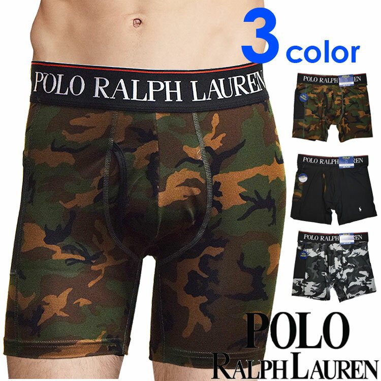 Polo Ralph Lauren 【SALE 30%OFF】POLO RALPH LAUREN ポロ ラルフローレン メンズ COOL クール マイクロファイバー ボクサーパンツ ポケット付き ブラック グリーン カモフラージュ S M L XL おしゃれ ブランド 大きいサイズ [送料無料] 【あす楽】[lmpbhr]