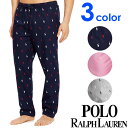 【SALE 30%OFF】POLO RALPH LAUREN ポロ ラルフローレン メンズ ポロプレイヤー コットン100% ウーブン パジャマ ネイビー ピンク グレー polo ロゴ ルームパンツ S M L XL おしゃれ ブランド 大きいサイズ 【あす楽】【r082】