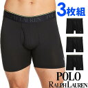 ポロ ラルフローレン ボクサーパンツ メンズ 【SALE 30%OFF】POLO RALPH LAUREN ポロ ラルフローレン メンズ メッシュ 4D FLEX AIR ボクサーパンツ 3枚セット ブラック トランクス S M L XL おしゃれ ブランド 大きいサイズ [送料無料] 【あす楽】 [l5bbp3rp01]