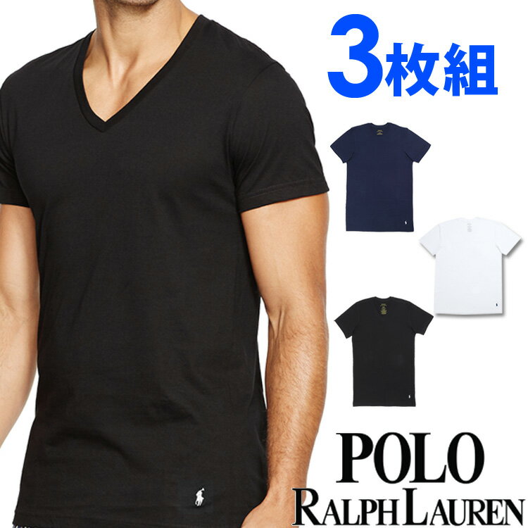 POLO RALPH LAUREN ポロ ラルフローレン tシャツ メンズ Vネック 3枚セット ラルフローレンTシャツ