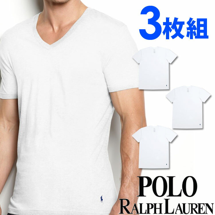 【SALE 30%OFF】POLO RALPH LAUREN ポロ ラルフローレン tシャツ メンズ Vネック 3枚セット ラルフローレンTシャツ ラルフtシャツ ［RCVNP3 /LCVN］