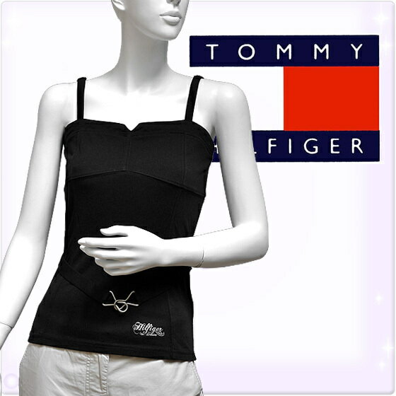 【SALE 20%OFF】TOMMY HILFIGER DENIM トミーヒルフィガー デニム レディース タンクトップ キャミソール ベルト付き 黒[XS/S/M/L/XL][ヨーロッパ仕様][1653520506][大きいサイズ]ブランド[送料無料]