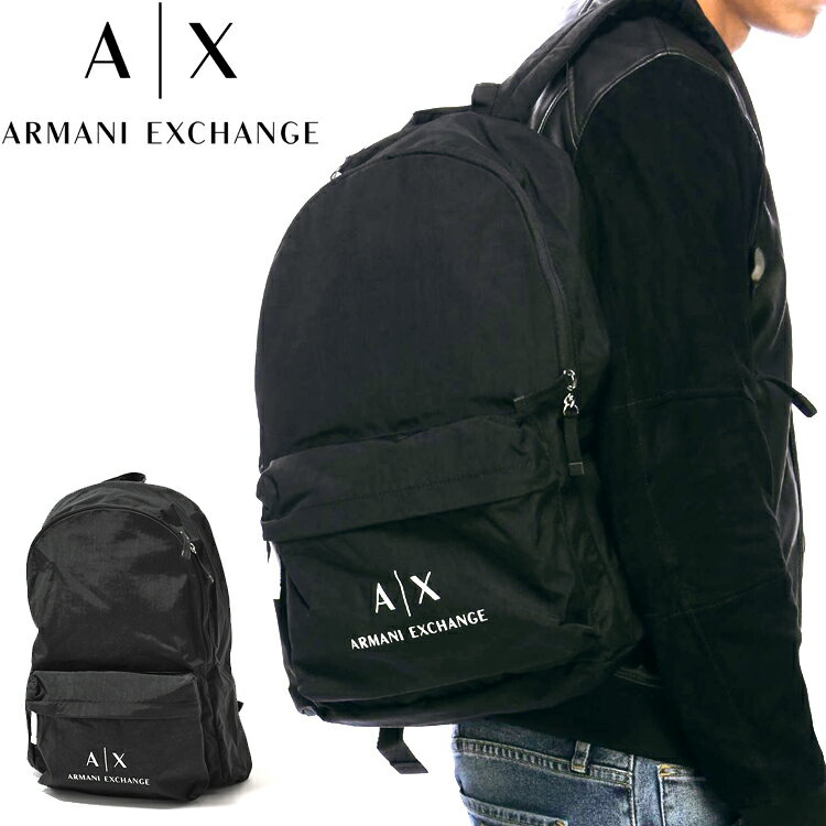 【SALE 40%OFF】ARMANI EXCHANGE アルマーニ エクスチェンジ バックパック ブラック リュック FREE ONE SIZE おしゃれ ブランド 大きいサイズ [5,500円以上で送料無料] 【あす楽】 [952103cc511]