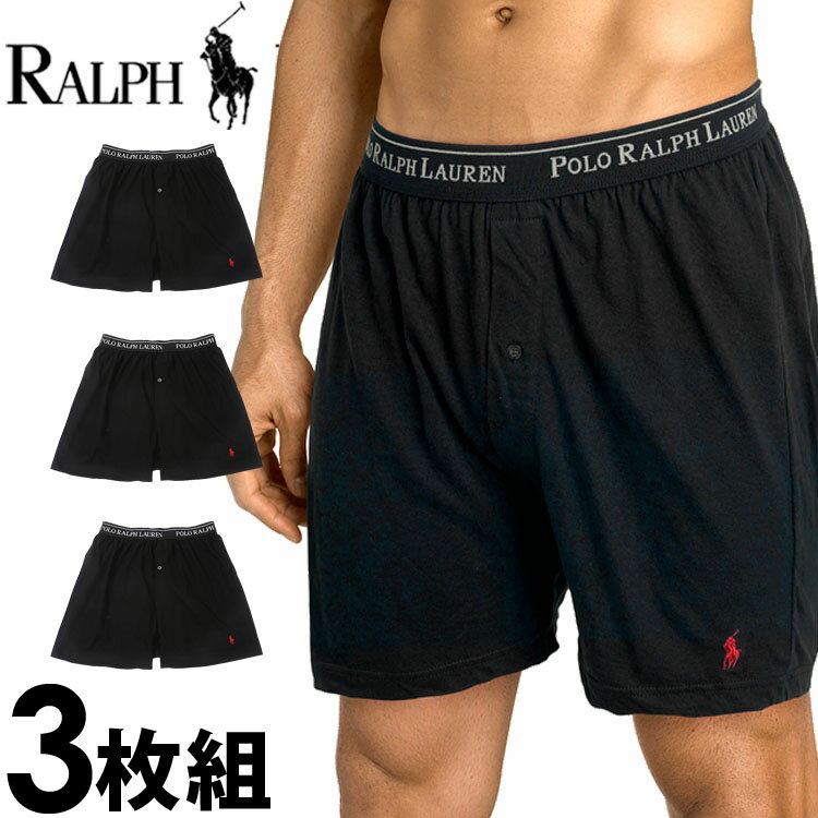 ポロ ラルフローレン ボクサーパンツ メンズ 【SALE 30%OFF】POLO RALPH LAUREN ポロ ラルフローレン ボクサーパンツ メンズ クラシックフィット スリーニット ブラック 3枚セット[ブラック][S/M/L/XL][ ラルフローレン インナー ][5,500円以上で送料無料]大きいサイズ ブランド[RCKBP3/LCKB/ry73b]