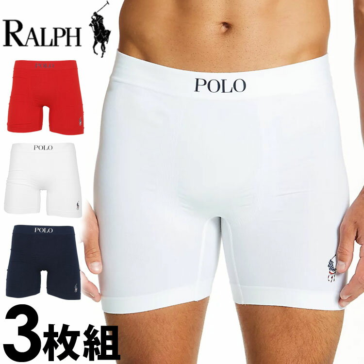 【SALE 30%OFF】POLO RALPH LAUREN ポロ ラルフローレン メンズ シームレス FREEDOM FX ボクサーパンツ 3枚セット ネイビー レッド ホワイト polo ロゴ トランクス S M L XL おしゃれ ブランド 大きいサイズ [5,500円以上で送料無料] 【あす楽】[llbbp3rp0]