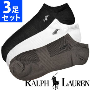 【SALE 10%OFF】POLO RALPH LAUREN ポロ ラルフローレン 靴下 メンズ アーチサポート ウルトラライト メッシュ ソックス 3足セット 3足組靴下 [827049PKASST1]【楽ギフ_包装】