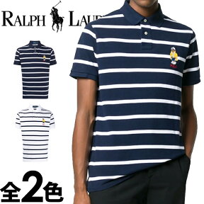 【SALE 30%OFF】POLO RALPH LAUREN ポロ ラルフローレン メンズ ポロベアー 刺繍 ボーダー ポロシャツ ネイビー ホワイト おしゃれ ブランド 大きいサイズ [5,500円以上で送料無料] 【あす楽】 [710795723]