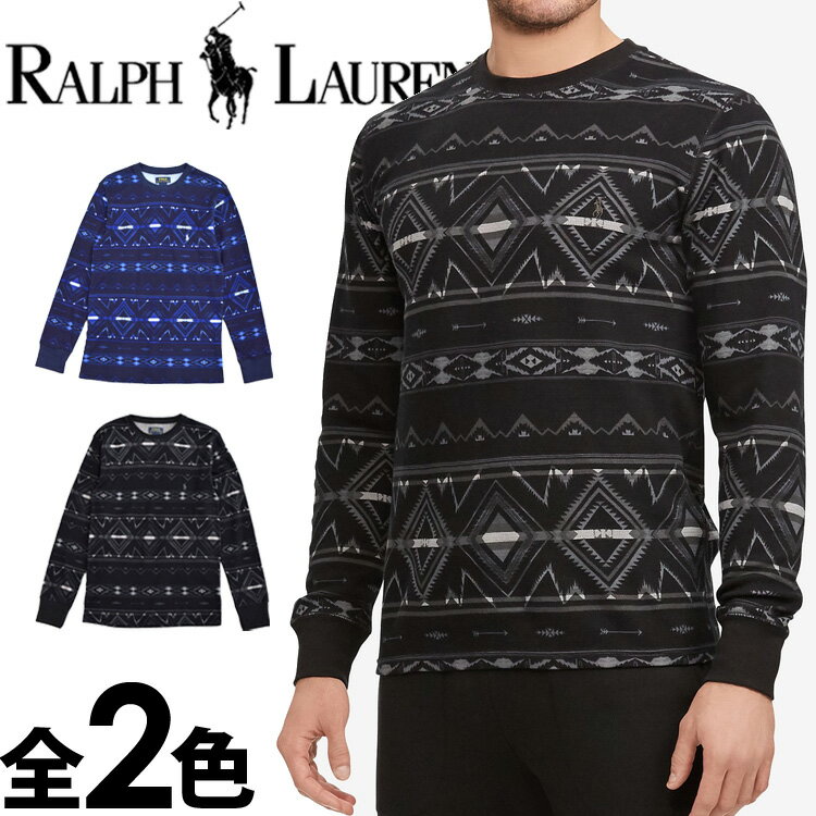 POLO RALPH LAUREN ポロ ラルフローレン メンズ 幾何学 長袖 Tシャツ チャコール ネイビー ビッグポニー サーマル ロンT S M L XL XXL おしゃれ ブランド 大きいサイズ [5,500円以上で送料無料] 【あす楽】 [pw82hf-nordic]