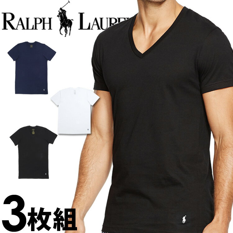 POLO RALPH LAUREN ポロ ラルフローレン tシャツ メンズ Vネック 3枚セット ラルフローレンTシャツ