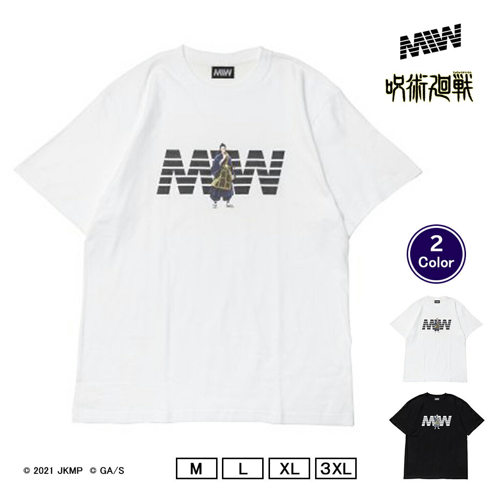 楽天セレクトショップ　CUOREMIW × 劇場版 呪術廻戦 0 crew neck tee white black / 夏油傑 Tシャツ 半袖 メンズ レディース トップス プリント 黒 ブラック 白 ホワイト M L XL 3XL サイズ 呪術廻戦0 キャラクター アニメ コラボ グッズ 大きいサイズ