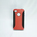 iPhone4対応 オリジナル スタイリッシュケース 全6カラー S-2（レッド＆ブラック） /スマホケース/IPHONE4S ケース/iphone4Sケース/カバー/IPHONE4 カバー/シリコンケース/アイフォンケース 05P08Feb15