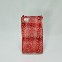 iPhone4＆4s対応 キラキラ デコケース 全5カラー P-5（レッド） /スマホケース/IPHONE4S ケース/iphone4Sケース/カバー/IPHONE4 カバー/シリコンケース/アイフォンケース 05P08Feb15