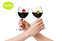 LEAF My Glass 6glass tags 木の葉のグラスマーカー 【QUALY/qualy/クオリー/新生活/生活雑貨/キッチン雑貨/インテリア雑貨...